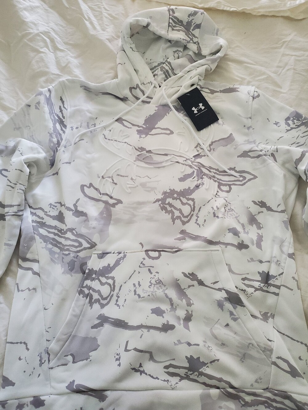 Under Armour White Hoodie Sweater